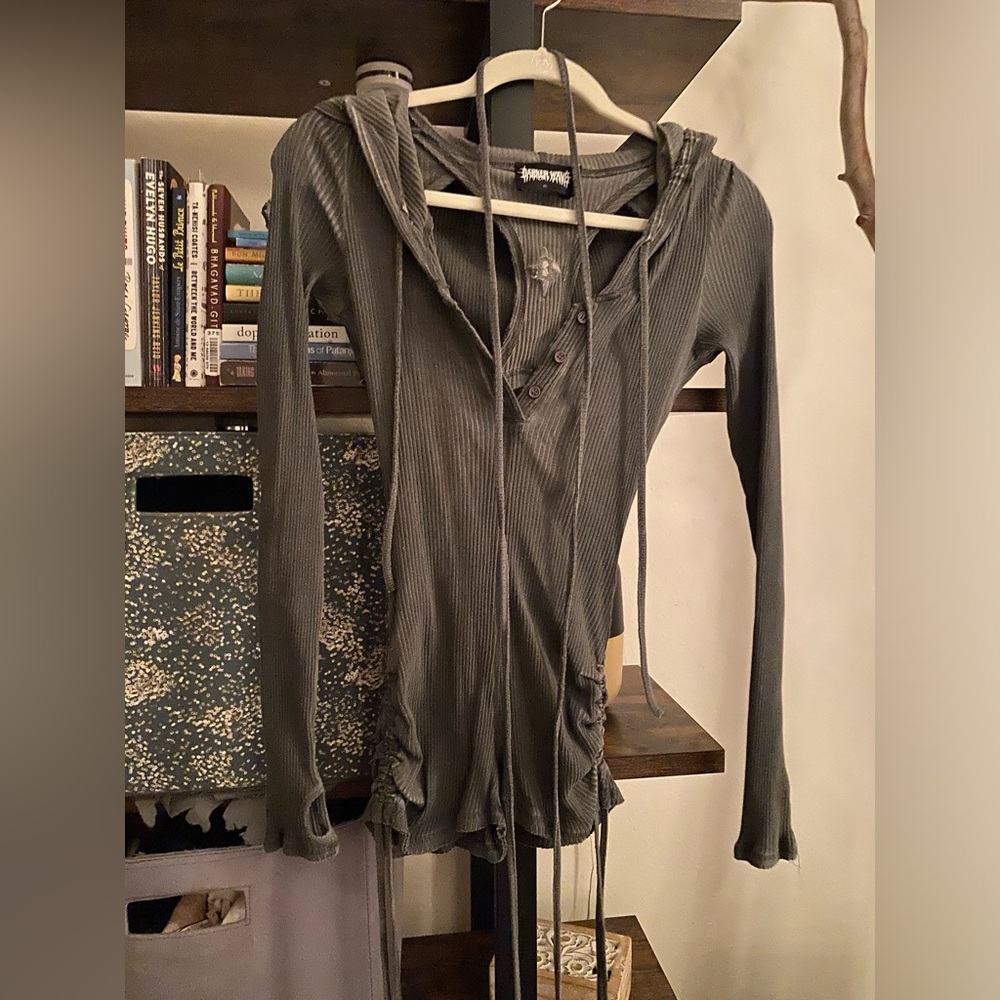 Darker Wavs Dolls Kill Crossfade Hooded Romper
